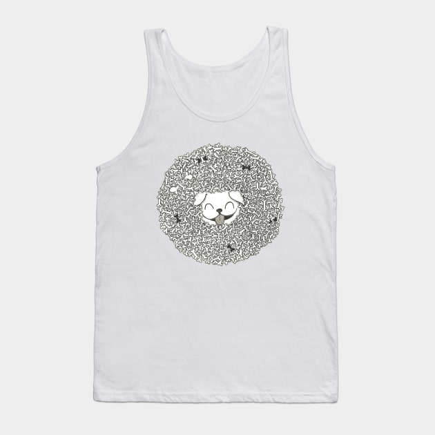 Dog and bones Tank Top by conshnobre